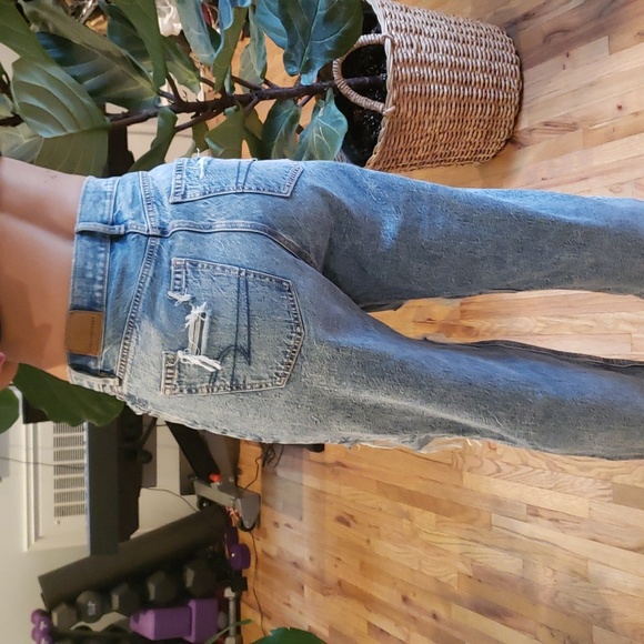 American eagle baggy ripped jeans sz 0 NWOT - Picture 4 of 11